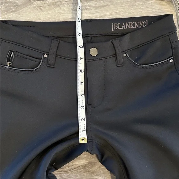 Blank NYC Black Ponte Stretchy Soft Knit Pant Slim Skinny 27 - Picture 4 of 9